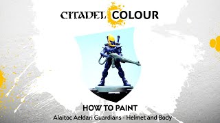 How to Paint Alaitoc Aeldari Guardians  Helmet and Body [upl. by Ientruoc]