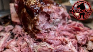 Pit Boss 820 Pellet Grill  Cured Smoked and Pulled Pork Shoulder [upl. by Seafowl968]