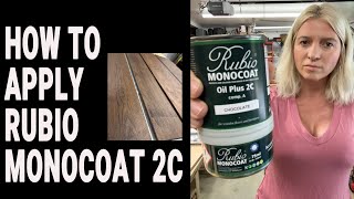 How to apply Rubio Monocoat 2C My favorite finish for furniture Color and finish all in one [upl. by Travis970]