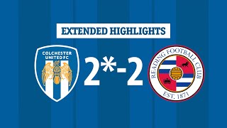 Extended Highlights  Colchester United 22 Reading Us Progress 43 On Penalties [upl. by Oidacra876]