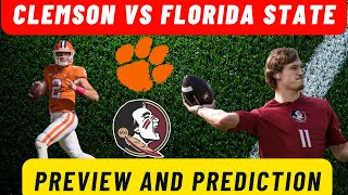 CLEMSON at FLORIDA STATE PREVIEW and PREDICTION [upl. by Notnilk797]