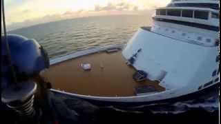 Winch rescue off cruise ship caught on GoPro [upl. by Ashjian]