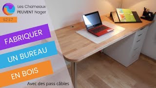 COMMENT FABRIQUER UN BUREAU EN BOIS HÊTRE  S2 Ep 7 Même sans expérience vous pouvez le faire [upl. by Kcirre]