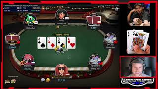 Playing Poker Tournament 20k freeroll WIll we make the money 1st tournament in years [upl. by Loginov]