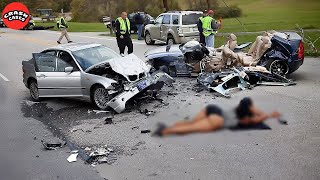 155 SHOCKING Car Crashes Moments Compilation 2024 Idiots in Cars Caught On Camera [upl. by Belden]