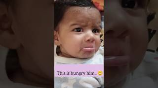 Hungry Him Overacting to Be Overfed 😆 newbornbaby baby parenting cute newborn babygirl infant [upl. by Gemina]