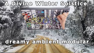 Ambient Modular Jam A Divine Winter Solstice  DistingEX Moskwa Pluck Surface CosmosQuencer [upl. by Niraa130]