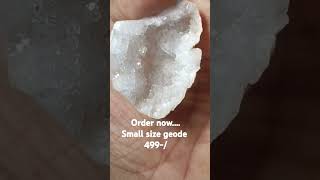 clear quartz geode only 499 order hear  insta id kridhahealer444 [upl. by Tavis]