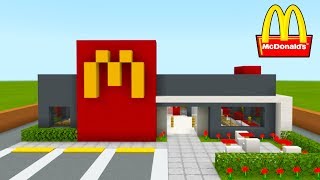 Minecraft Tutorial How To Make A Modern McDonalds Restaurant quot2020 City Tutorialquot [upl. by Ginny]