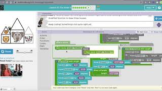 Codeorg  Course 4  Lesson 12 Artist Functions [upl. by Attevad]