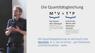 Die Quantitätstheorie quotMonetarismusquot 139 [upl. by Nebuer256]