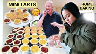 FILIPINA BRITISH LIFE IN UK SUBUKAN GUMAWA NG MINI ASSORTED TARTS HOME BAKING [upl. by Iah]