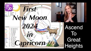 First New Moon of 2024 in Capricorn ♑️🌙 111 Ambition amp Discipline Body Parts Gemstones 💎 amp More [upl. by Yort]