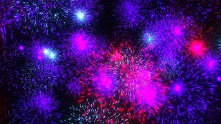 New Year Fireworks Background video  Footage  Screensaver [upl. by Jezebel]