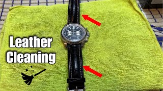 How To Clean Leather Watch Bracelet To Look Like New [upl. by Qooraf511]