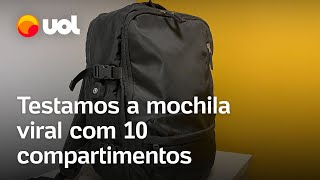 Espaço para sapatos e notebook testamos a mochila que viralizou [upl. by Dhar474]