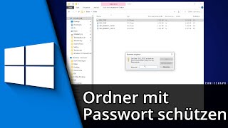 Windows 10 Ordner mit Passwort schützen ✅ Tutorial [upl. by Idroj89]