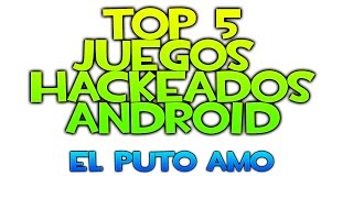 Top 5 de increibles y nuevos juegos con HACK para android [upl. by Amsaj]