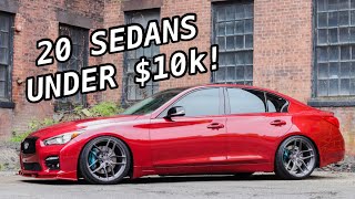 Top 20 Sport Sedans You Didn’t Know Were Under 10k [upl. by Ahcurb]