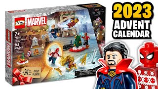 LEGO Marvel Avengers Infinity Saga 2023 Advent Calendar OFFICIALLY Revealed [upl. by Conney]