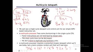 Lecture 19 MulticycleDatapath [upl. by Brindell]