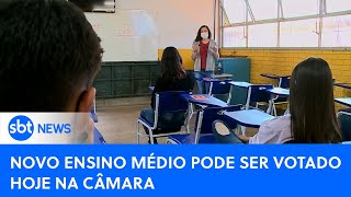 Projeto do novo Ensino Médio deve ser votado hoje na Câmara dos Deputados  SBTNewsnaTV 121223 [upl. by Margarida]