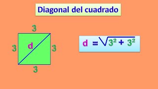 Diagonal del cuadrado [upl. by Mayhs]