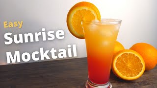 Easy Sunrise Mocktail  Pineapple Mocktail Recipe [upl. by Starlene]