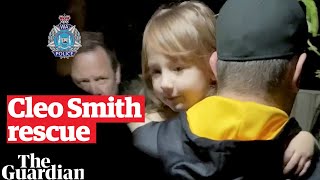 The moment Western Australia police carry Cleo Smith to safety after missing fouryearold was found [upl. by Matlick365]