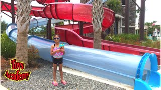 Family Swim Fun at the Water Park Splash Lagoons Water Slides with Lalaloopsy Mermaid Doll [upl. by Novyak666]