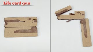 how to make lifecard gun that shoot [upl. by Aninep]