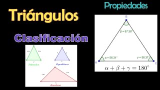 Triángulos Clasificación y Propiedades [upl. by Yelrihs404]