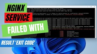 NGINX Service Failed with result exit code  codeexited status1FAILURE [upl. by Alian668]