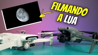 FIMI X8 TELE vs DJI AIR 3 Filmando a Lua Qual Drone se Sai Melhor [upl. by Slifka945]