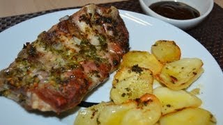 Costillas con Patatas al Horno [upl. by Nalyad]