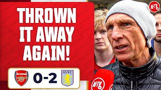 I’m Hurt We’ve Thrown It Away Again Lee Judges  Arsenal 02 Aston Villa [upl. by Ianej173]