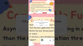 CompletableFuture Introduction java interview coding multithreadinginjava [upl. by Starling]