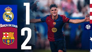 HIGHLIGHTS  REAL MADRID 1 vs 2 FC BARCELONA  USA TOUR 2024 [upl. by Maximilianus]