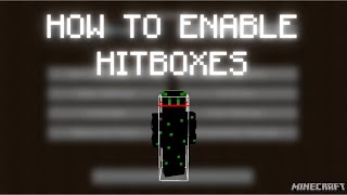 Minecraft How To Enable  Show Hitboxes [upl. by Wilmar]