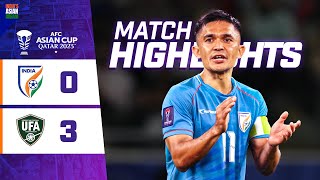 Match Highlights  AFC Asian Cup 2023  Group stage  India 03 Uzbekistan [upl. by Civ]