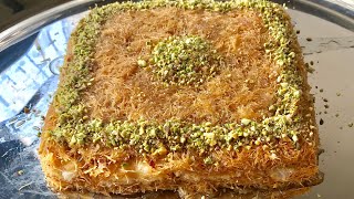 Kunafa recipeArabic dessert kunafeh recipe [upl. by Doerrer]