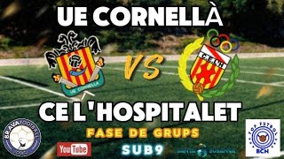 BRAVA 24  UE CORNELLÀ vs CE LHOSPITALET S9A [upl. by Ahsital40]