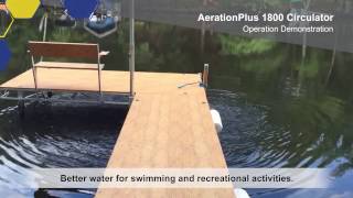 AerationPlus© Lake amp Pond Circulator Demonstration from IXOM Watercare [upl. by Drawde]