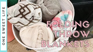 How to Roll Blankets  folding blankets [upl. by Morehouse]