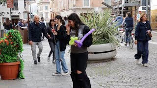 BUSHMAN PRANK  HILARIOUS REACTION  WHAT IS SHE HOLDING [upl. by Kcaz]