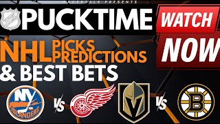 NHL Predictions Picks amp Odds  Golden Knights vs Bruins  Kings vs Canucks  PuckTime Feb 29 [upl. by Hillari]