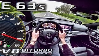 Mercedes AMG E63 S 4Matic 612HP ACCELERATION amp TOP SPEED AUTOBAHN POV by AutoTopNL [upl. by Towers]