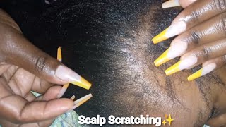 ASMR✨ Patting Scratching Picking Scalp and Whispered Storytelling😴💤 [upl. by Ardnahcal]