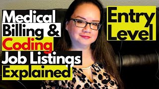 ENTRY LEVEL MEDICAL BILLING AND CODING JOB LISTINGS EXPLAINED  MEDICAL CODING WITH BLEU [upl. by Esteban]