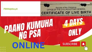 PAANO KUMUHA NG PSA ONLINE BIRTH CERTIFICATE 2024 HOW TO GET PSA 2024 BIRTH CERTIFICATE psa [upl. by Ainez]